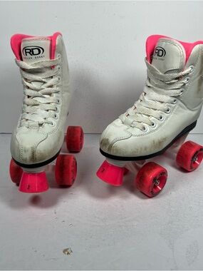 Roller Star 350 Roller Skates Girls White Pink Size 2